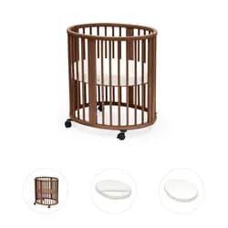 STOKKE® Sleepi™ Mini V3 + matrace + prostěradlo - Warm Brown