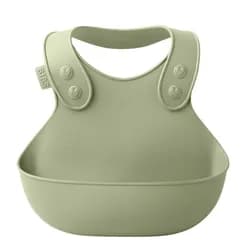 BIBS Dětský bryndák s kapsou - Sage