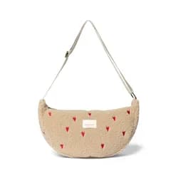 Studio Noos Puffy Adult FANNY kabelka Ecru Hearts