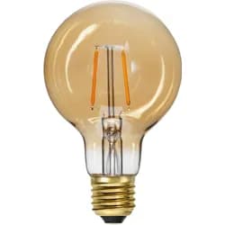 Dekorativní LED žárovka E27 G80 Star Trading Plain Amber - žlutooranžová