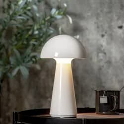 Stolní lampa výška 28 cm Star Trading Mushroom - bílá