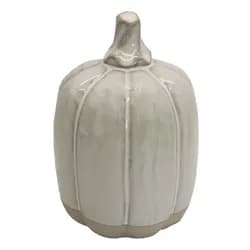 Béžová porcelánová dekorace dýně Pumpkin L - Ø 11*15 cm Clayre & Eef