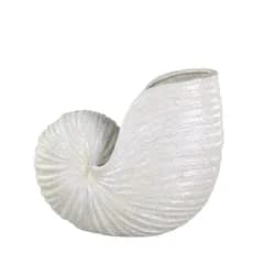Krémová antik keramická dekorace váza mušle Shells - 38*20*32 cm Chic Antique