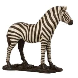 Bílo-černá antik dekorace Zebra - 53*18*48cm J-Line by Jolipa