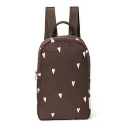 Studio Noos Puffy Mini BACKPACK batůžek Brown Hearts