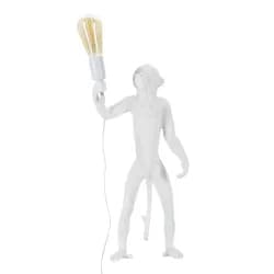 Mauro Ferretti Stolní lampa Monkey 55 cm bílá