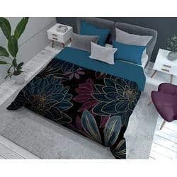 Detexpol Luxusní přehoz na postel 220x240 cm - Modré květy