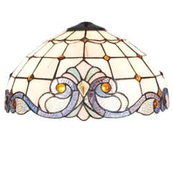 Stolní lampa Tiffany - 12.5*35 cm 1x E14 / Max 40W Clayre & Eef