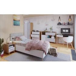 Casarredo Dětský pokoj MOYA dub castello/šedá/bílá