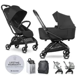 EASYWALKER Kočárek kombinovaný Rockey S - Pure Black