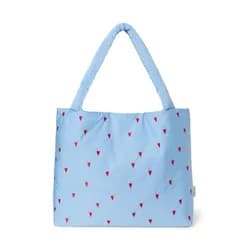 Studio Noos Puffy MOM BAG Light Blue Hearts