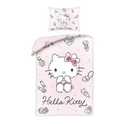 Halantex Povlečení z mikrovlákna 140x200 + 70x90 cm - Hello Kitty "Malá parádnice"