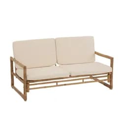 Venkovní 2-místná bambusová pohovka Bamboo - 160*80 cm J-Line by Jolipa