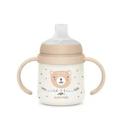 Suavinex První láhev s oušky WILD & FREE 150 ml - hnědá