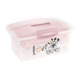 KEEEPER Cestovní box s přihrádkou na hračky, léky, kosmetiku "Stars/Mickey&Minnie" - "Minnie" Severská růžová