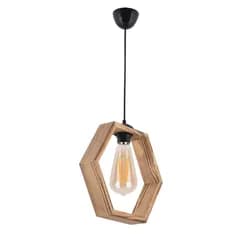 Opviq Závěsný lustr Hexagon hnědý