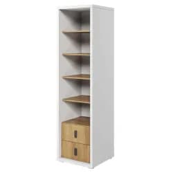 Casarredo Regál se zásuvkami SOMAS 03 2S bílá/ořech natural