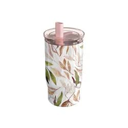 Quokka Nerezový termohrnek s brčkem Mist Falling Leaves 720 ml