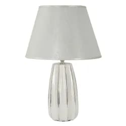 Mauro Ferretti Stolní lampa Emmi 45 cm bílo-stříbrná