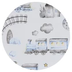 Tomi Povlečení K2 (135x100) tisk - vláček bílo-modrý