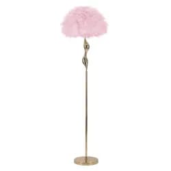 Mauro Ferretti Stojací lampa Slim Pink 165 cm zlatá/růžová