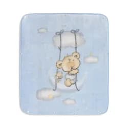 Interbaby Deka MEDVÍDEK 80X90 - MODRÁ