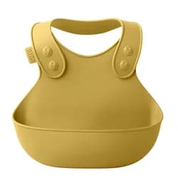 BIBS Dětský bryndák s kapsou - Mustard