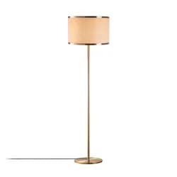 Opviq Stojací lampa Way vintage zlatá/béžová