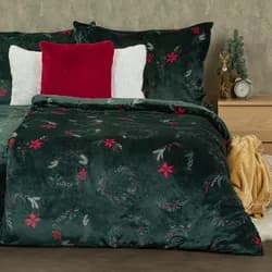 4Home Povlečení mikroflanel Poinsettia, 140 x 220 cm, 70 x 90 cm