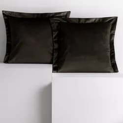 Restilo Povlaky na polštáře AmeliaHome Velvet Side tmavě hnědé, velikost 45x45