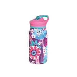 Quokka Nerezová termoláhev s pítkem Pop Kids Blooming Garden 445 ml