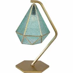 Rabalux 74200 vintage stolní lampa Norah, zlato/modrá