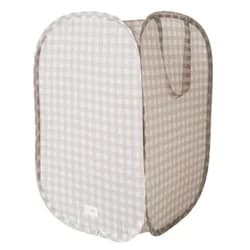3 SPROUTS Skládací úložný koš Recycled Gingham Beige