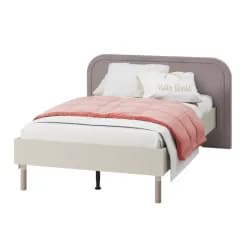 Casarredo Postel 120 x 200 cm s roštem SPOLETO kašmír/dub lanýž