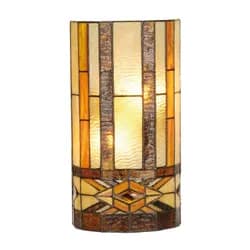 Nástěnná lampa Tiffany - 20*11*36 cm 2x E14 / Max 40w Clayre & Eef