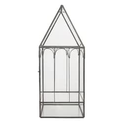 Černá kovová dekorační tabule s kuchařem Chalkboard - 37*14*113 cm Clayre & Eef