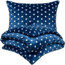 4Home povlečení mikroflanel Stars modrá, 160 x 200 cm, 70 x 80 cm