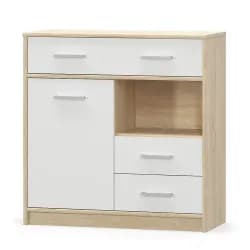 Casarredo Komoda 1D3S TIPS dub sonoma/bílá mat