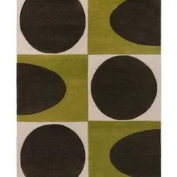 BRINK & CAMPMAN - Koberec ORLA KIELY SPOT SQUARE WALNUT/LICHEN