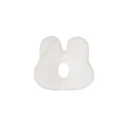 KikkaBoo Ergonomický polštářek z paměťové pěny Bunny Airknit White