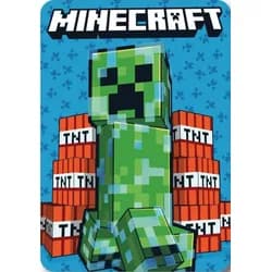 Faro Dětská fleecová deka Polar Minecraft 100x140 cm modrá