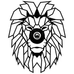 Opviq Nástěnná lampa Lion černá