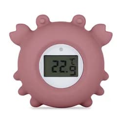 PETITE&MARS Teploměr silikonový digitální Turtle Terry 0m+ - Dusty Rose