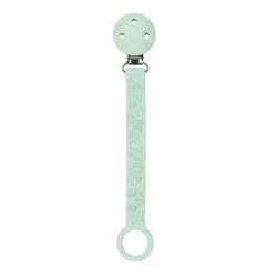 Nattou Klip na dudlík silikon s potiskem - mint green