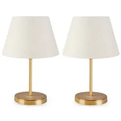 Opviq Sada 2 stolních lamp Deno II krémová