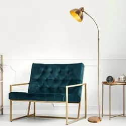 Opviq Stojací lampa Varzan 162 cm zlatá