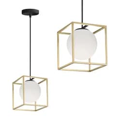 TooLight Závěsná lampa La Belle XVII zlatá/bílá