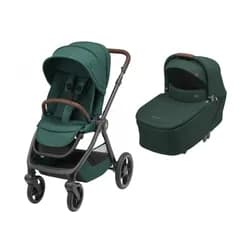 Maxi-Cosi Oxford kočárek Essential Green + korbička Sense Twillic Green