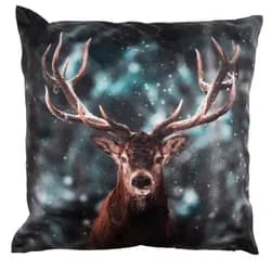 Stříbrná vánoční dekorace Louskáček s dárky - 5*4*19 cm Clayre & Eef