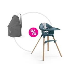 STOKKE® Clikk™ Jídelní židlička + přepravní taška ZDARMA - Fjord Blue